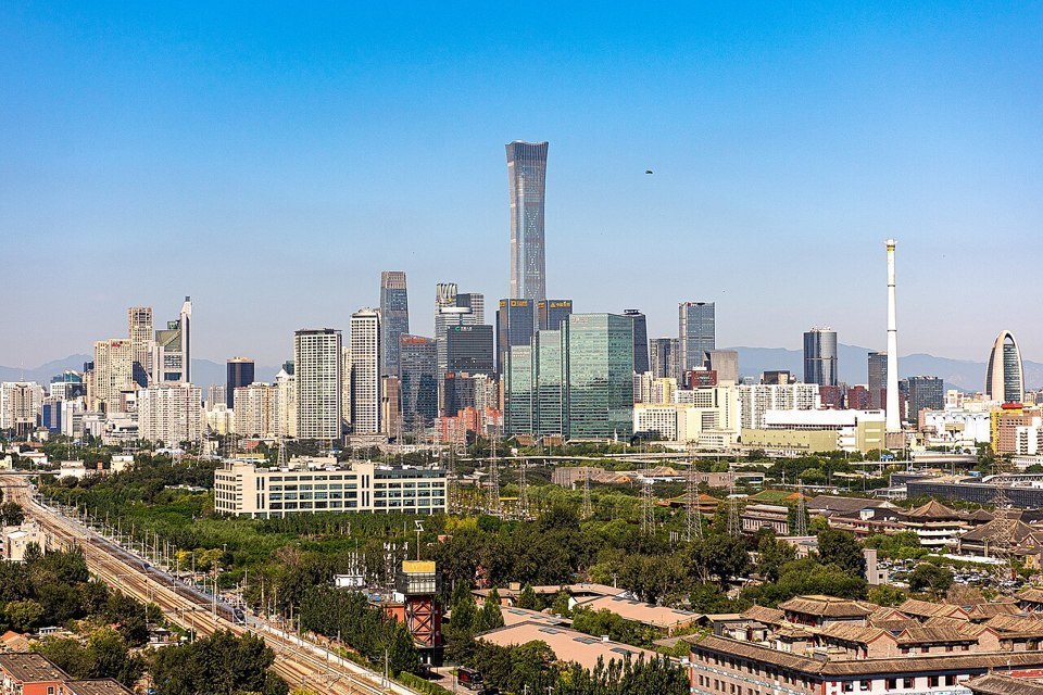 Beijing central business district skyline