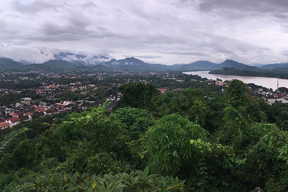 Luang Prabang and the Mekong seen from Mount Phou Si