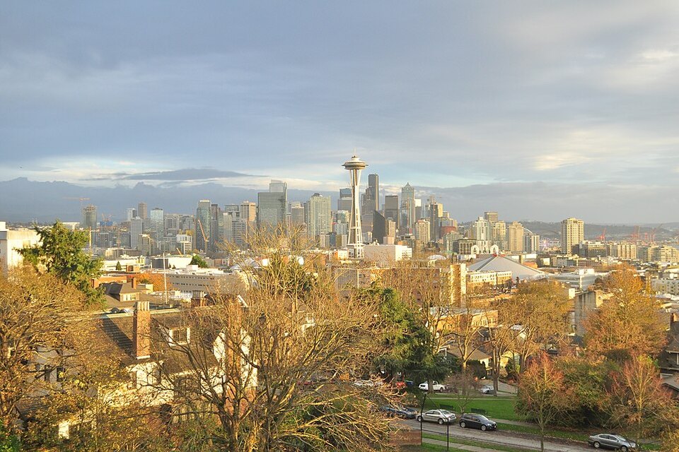 Space Needle and downtown Seattle from Kerry Park